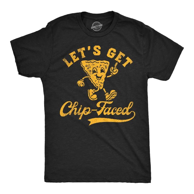 Best Bargains Lets Get Chip Faced Men's T Shirt