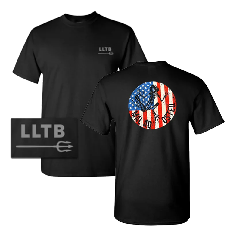 Super Deal Mal Ad Osteo Bone Frog Flag T-shirt