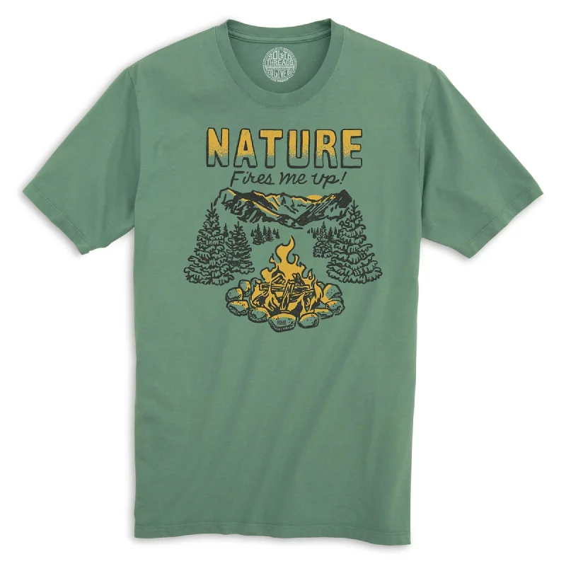 Special Discount Nature Fires Me Up Organic Cotton T-shirt