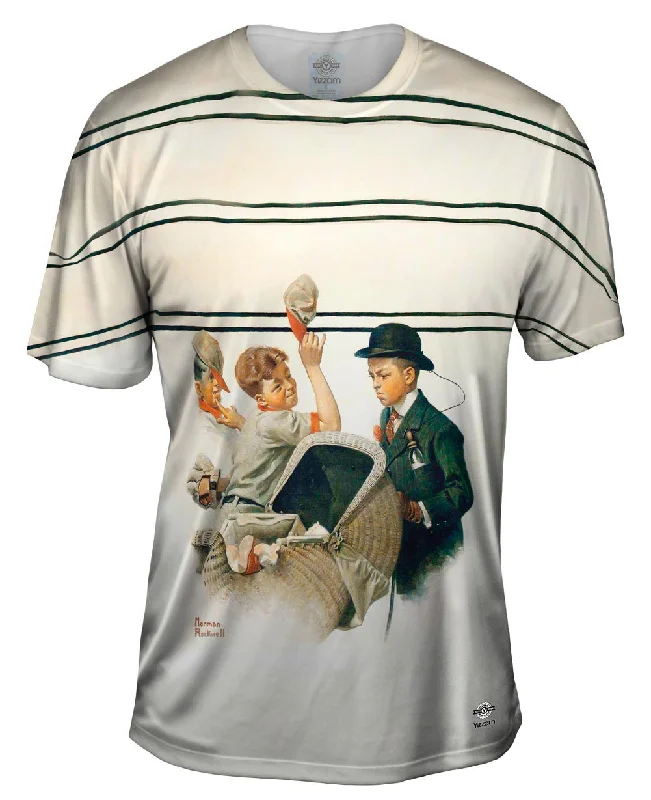 Overstock Sale Norman Rockwell - "Boy With Baby Carriage 1916"