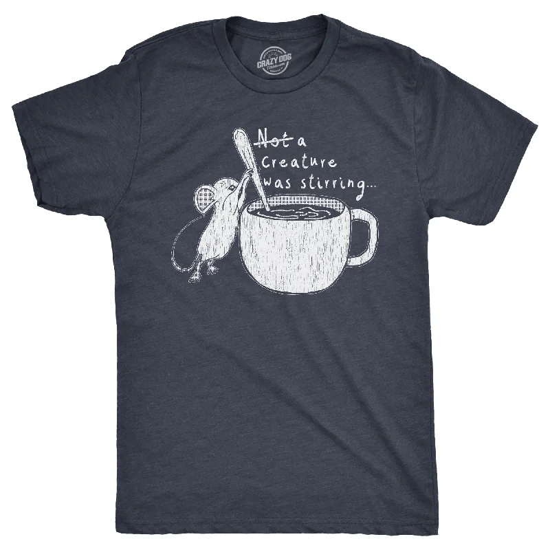 Weekend Savings Spectacle Not A Creature Was Stirring Men's T Shirt