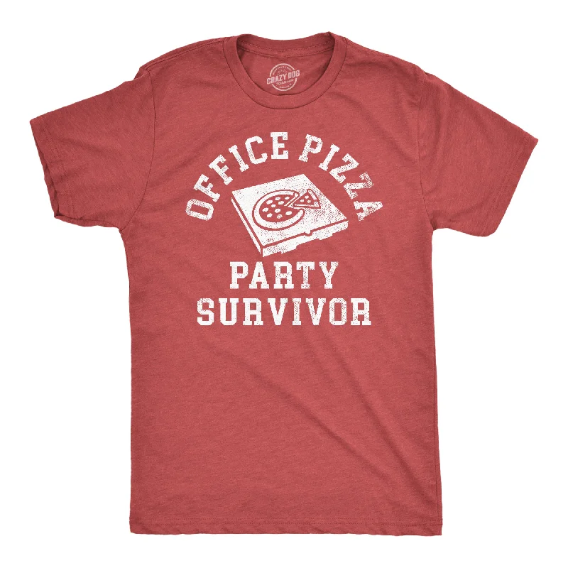 Final Clearance Office Pizza Party Survivor Men's T Shirt