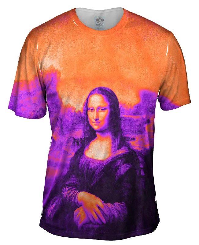 Weekend Deals to Make You Smile Pop Art - "Da Vinci Mona Lisa Black Orange" (1517)