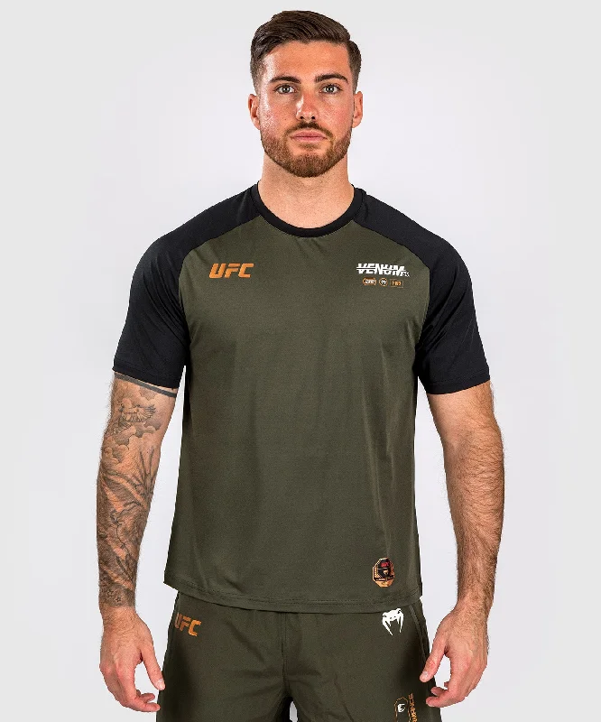 UFC Adrenaline by Venum Fight Week Men’s Dry-tech T-shirt - Khaki/Bronze