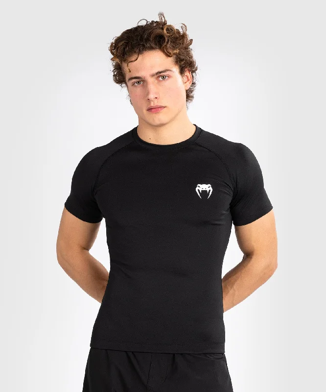 Venum Contender Men’s Short Sleeve Rashguard - Black/White