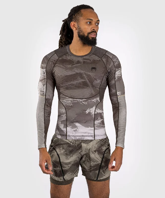 Venum Electron 3.0 Long Sleeve Rashguard - Sand