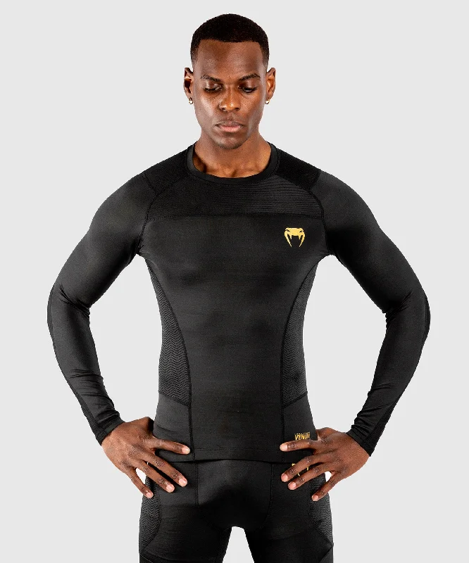 Venum G-Fit Rashguard - Long Sleeves - Black/Gold