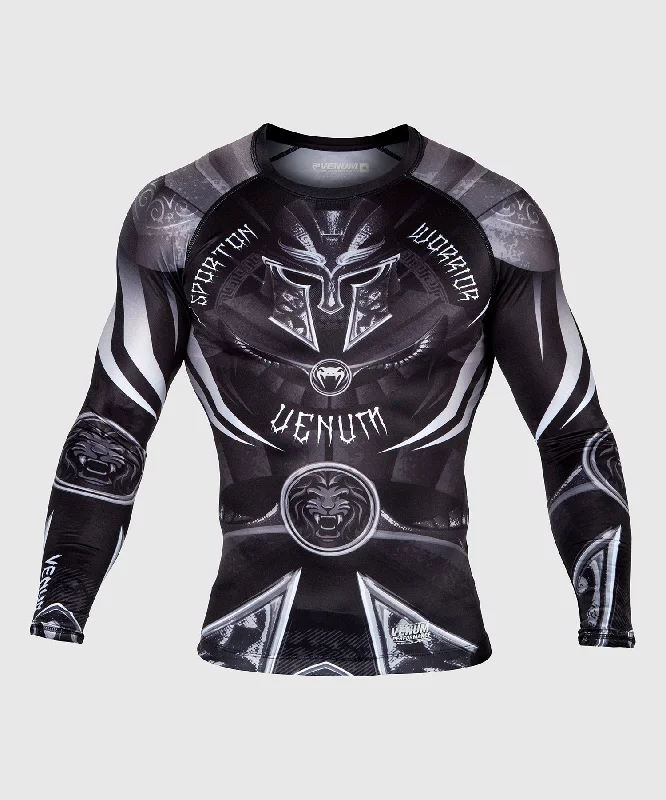 Venum Gladiator 3.0 Rashguard - Long Sleeves - Black/White