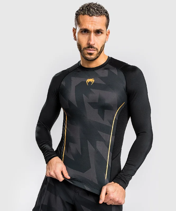 Venum Razor Rashguard Long Sleeves - Black/Gold