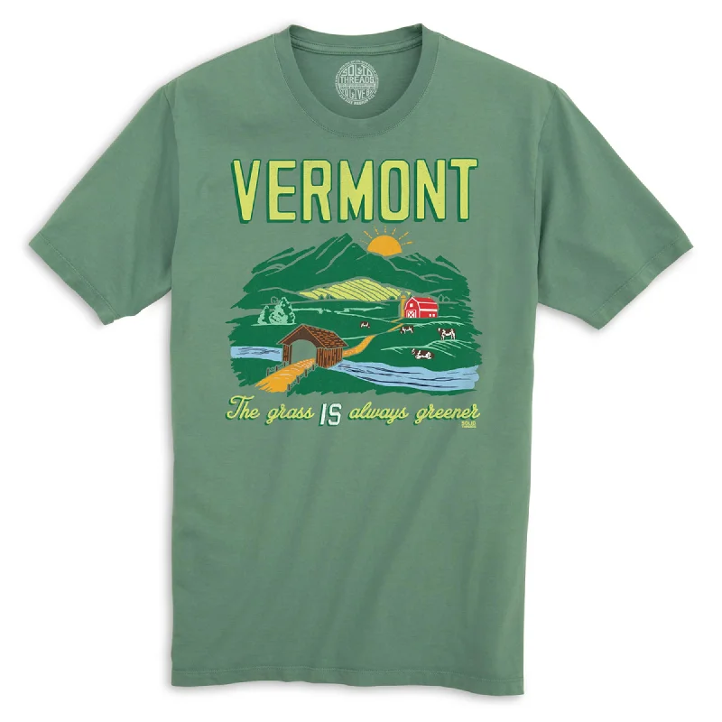 Super Sale Vermont The Grass IS Always Greener Organic Cotton T-shirt