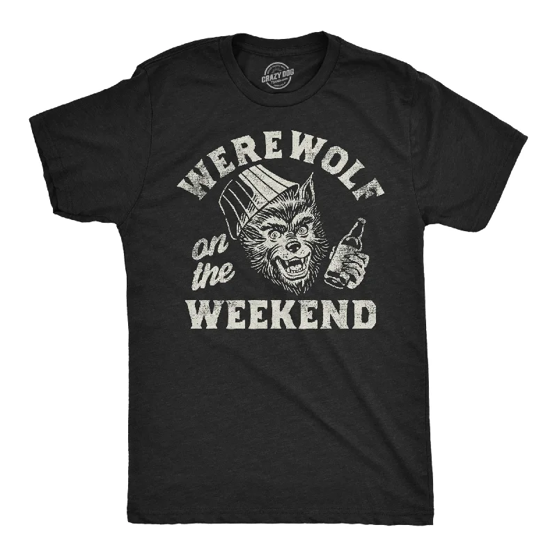 Super Deal Werewolf On The Weekend Men's T Shirt