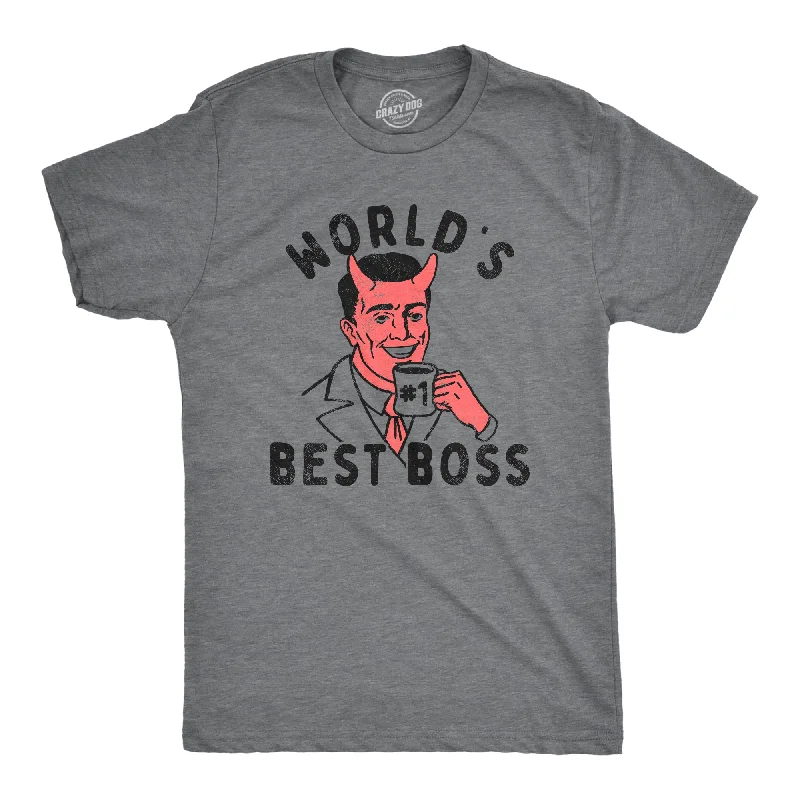 Unbeatable Deal Worlds Best Boss Devil Men's T Shirt